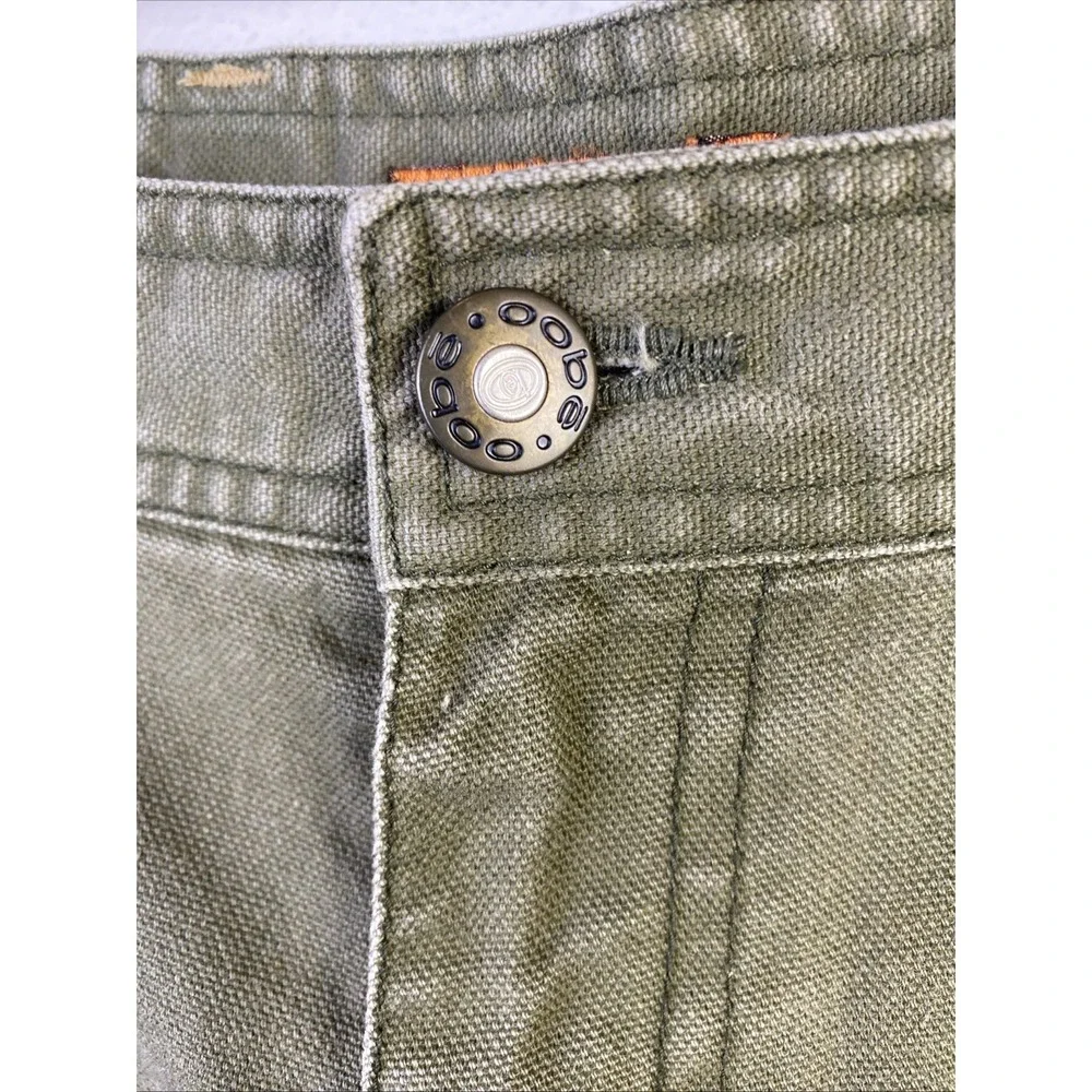 Oobe Shorts Men 36 Olive Green Cotton Canvas Chino Rugged Hiking Outdoors